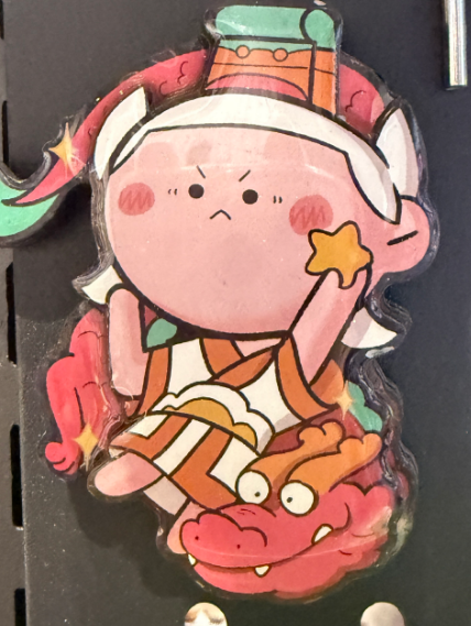 Xingxiu Guardian God Jiaomu Jiao refrigerator magnet
Material: Epoxy/Wood
Size: 78*70mm
