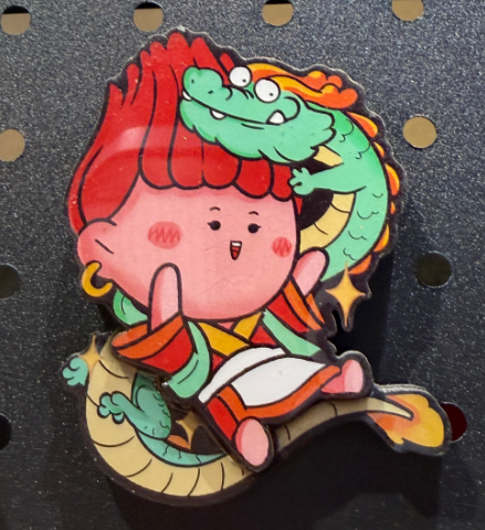 Xingxiu Guardian God Kangjinlong Fridge Magnet
Material: Epoxy/Wood
Size: 78*70mm