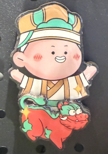 Xingxiu Guardian God Jingmuhan Fridge Magnet
Material: Epoxy/Wood
Size: 78*70mm