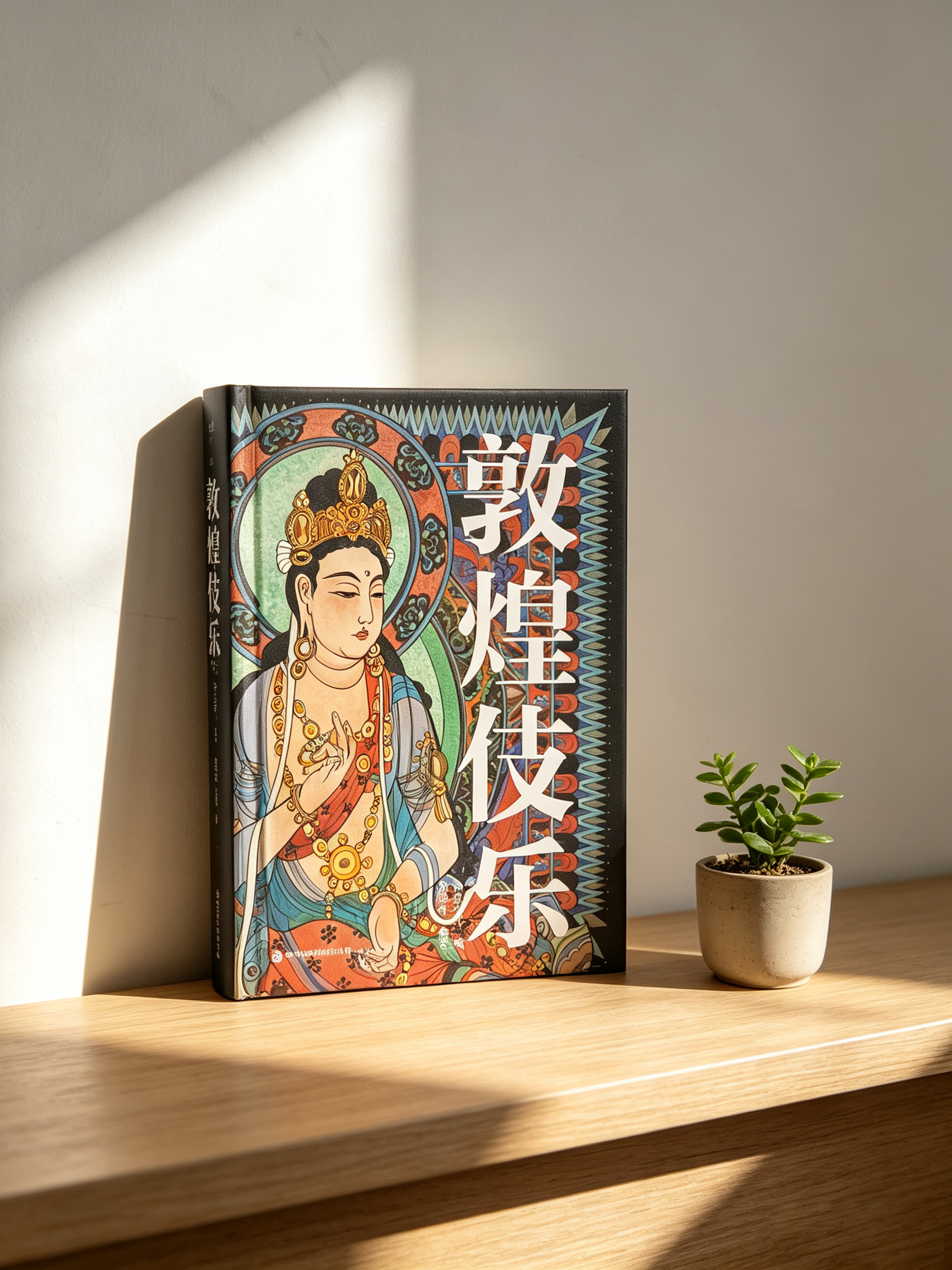 Dunhuang Music and Dance is a hand-painted illustrated book about Dunhuang murals, produced by Beijing Cefu Culture. It is divided into four sections: Venerated Figures, Animals, Musician-Dancer Apsaras, and Hair Ornaments. 