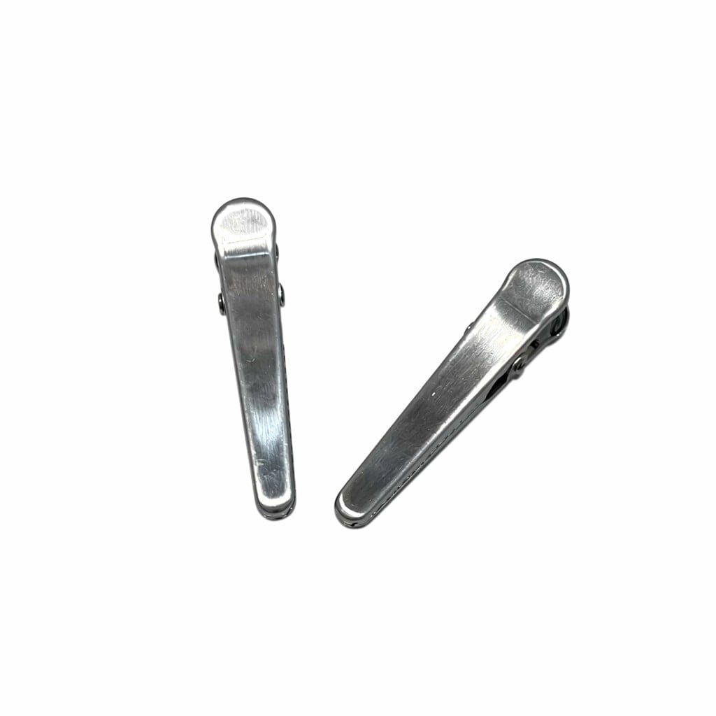 Slim Stainless Steel Metal Spring Clip – Strong Grip Flat-Mouth Clamp for Snack Bag Sealing, Craft Projects & Office Paper Organization