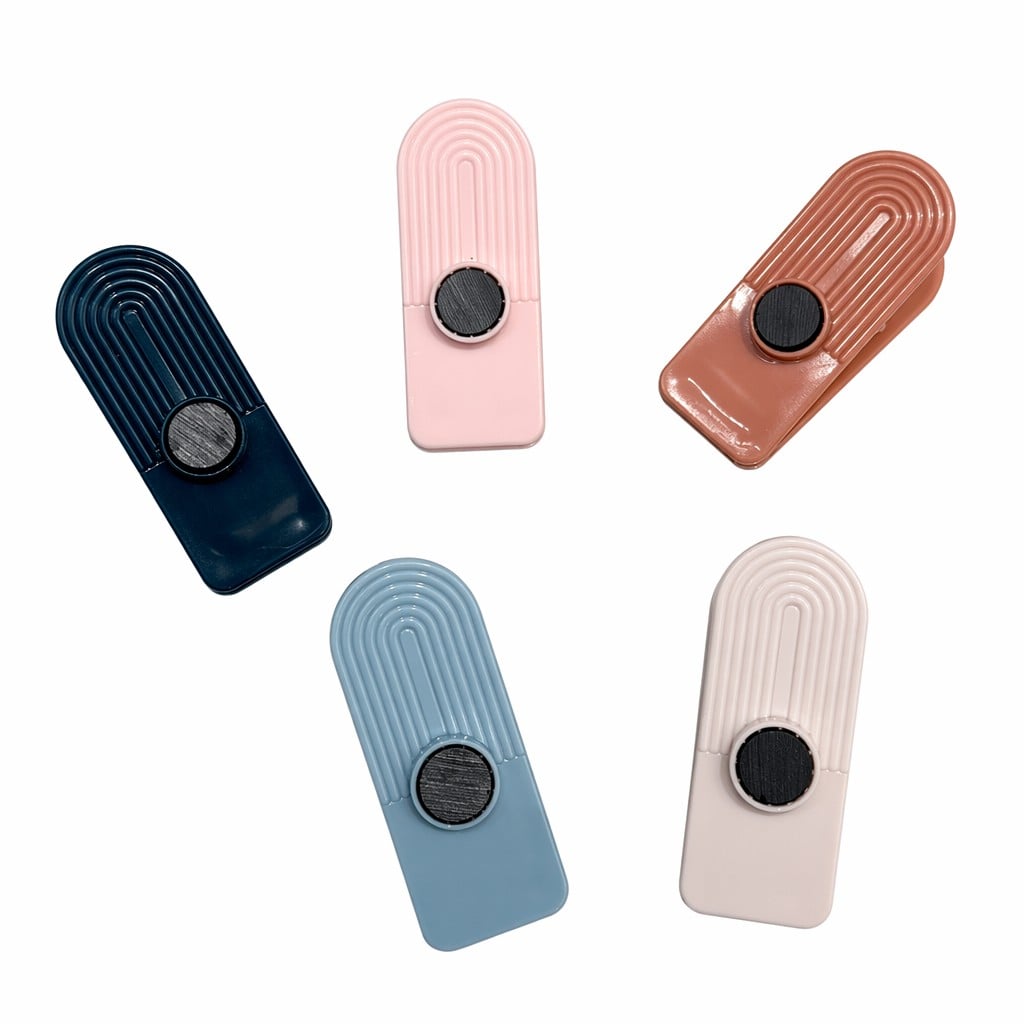 Magnetic Plastic Clip with Stainless Steel Spring – Strong-Grip Multi-Purpose Clamp for Laundry, Kitchen & Workshop