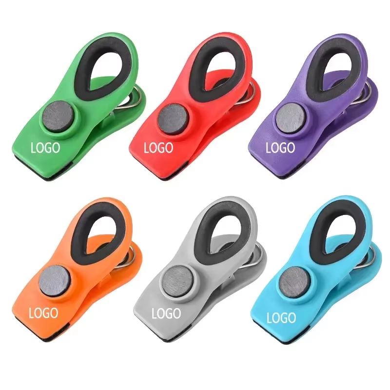 Eco-Friendly Magnetic Seal Clip, Colorful Moisture-Proof Foldable Bag Sealer for Dry Food Storage and Preservation