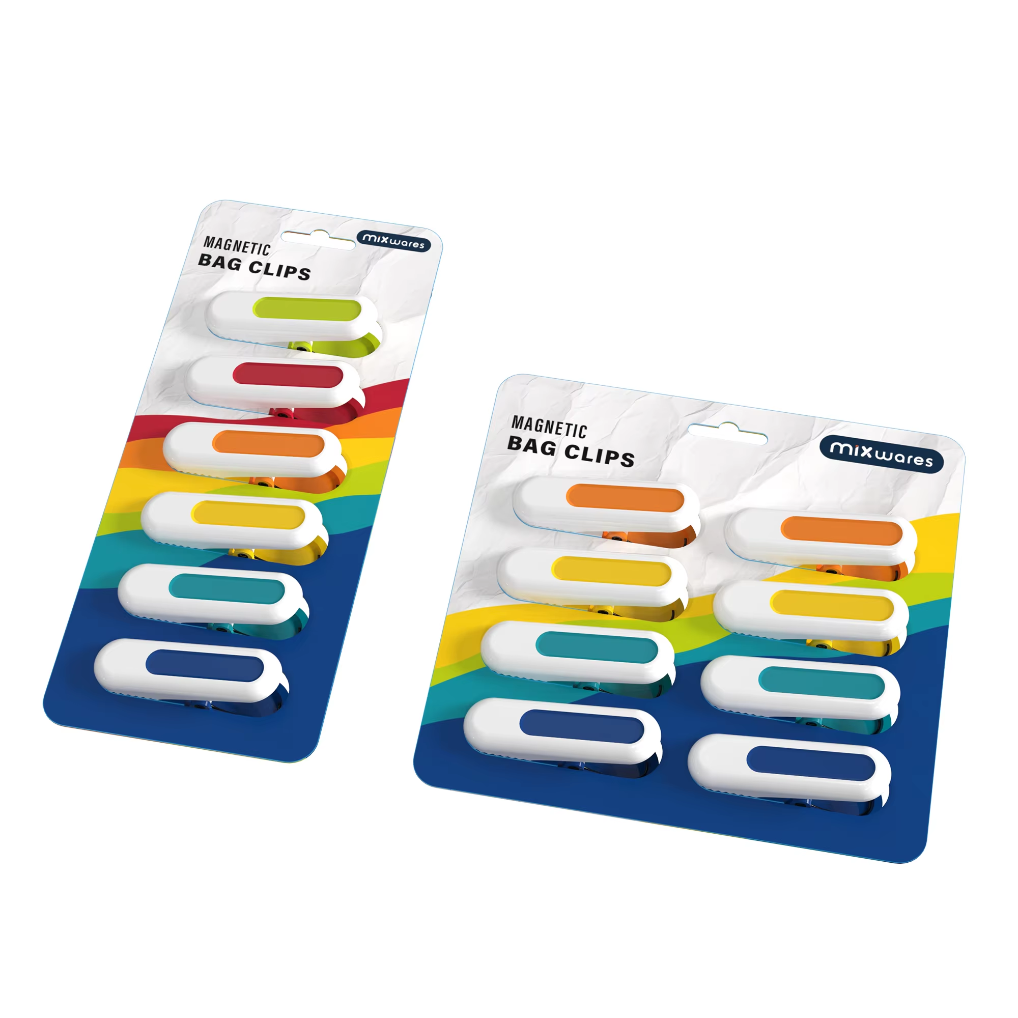 Magnetic Multicolor Bag Clips Set – Airtight Fridge Sealing Clips for Chips, Bread & Snack Storage