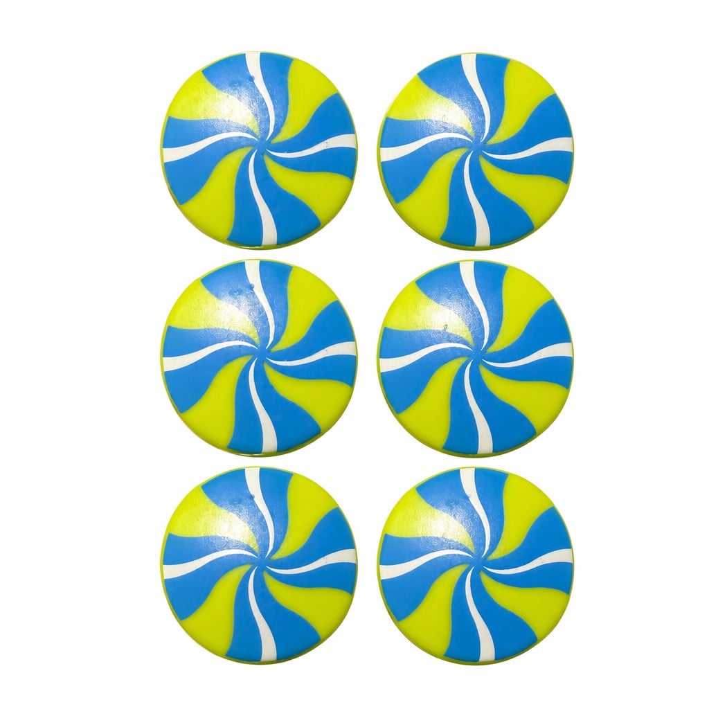 6-Piece Round Swirl Plastic Spring Bag Clips – Colorful Mint-Style Snack Sealers with Retail Hanging Card for Kitchen Pantry and Creative Gifts