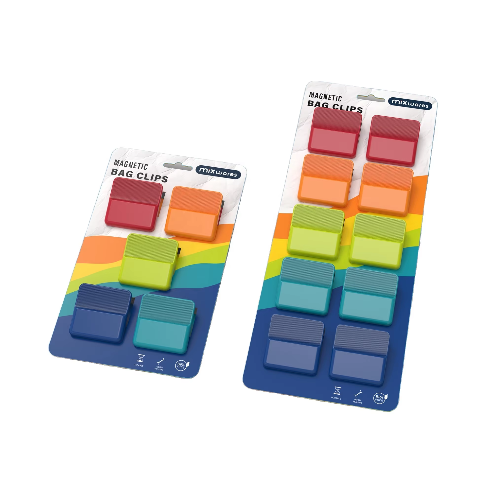 Custom Eco-Friendly PP Plastic Bag Clips – Square Multifunctional Sealing Clips for Refrigerator Food Storage