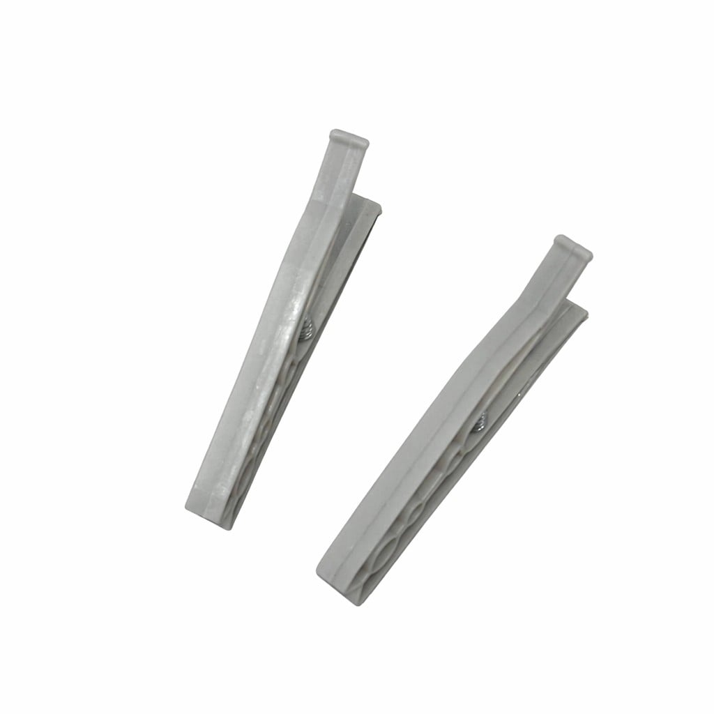 Slim Gray Matte Plastic Spring Clip – Long Flat-Mouth Bag Sealer for Snack Sealing, Office Paper Organization & Craft Projects
