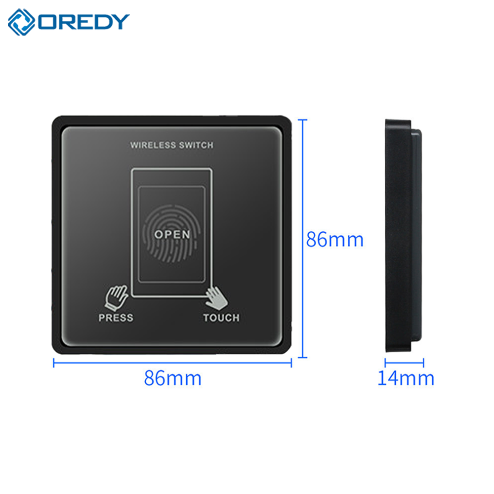OREDY M-202Q Беспроводен интелигентен докосваем ключ – достъп до врати чрез докосване и натискане