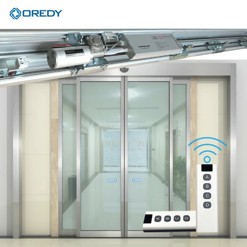 OREDY 300KG重荷重自動スライドドアメカニズムシステムコントロールユニット 買物センター入口や病院向け