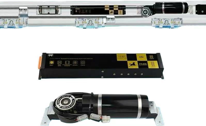 OREDY 200KG フレームレスガラスドア アルミニウム自動ドアオープナーシステム