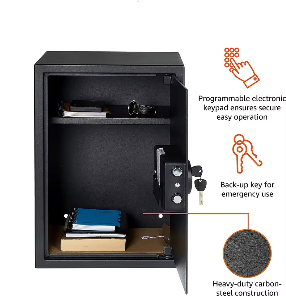 Steel safe box home cash deposit hidden safe secret electronic digital security safe box supplier