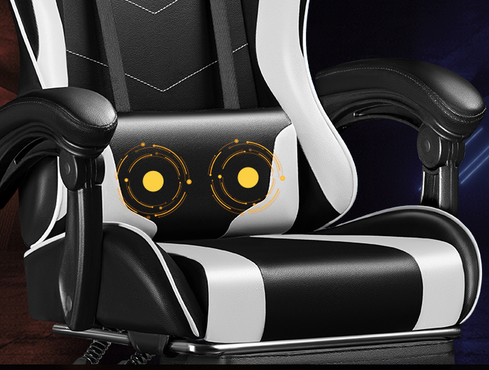 Factory Price PC Computer Gaming Chair PU Leather Silla Gamer Massage Racing Game Chair with Footrest factory