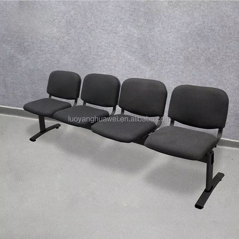 High Quality Fabric Public Airport Waiting Chair Cinema Hospital Chair Stylish Indoor Public Furniture Blue Seat with Cushion details