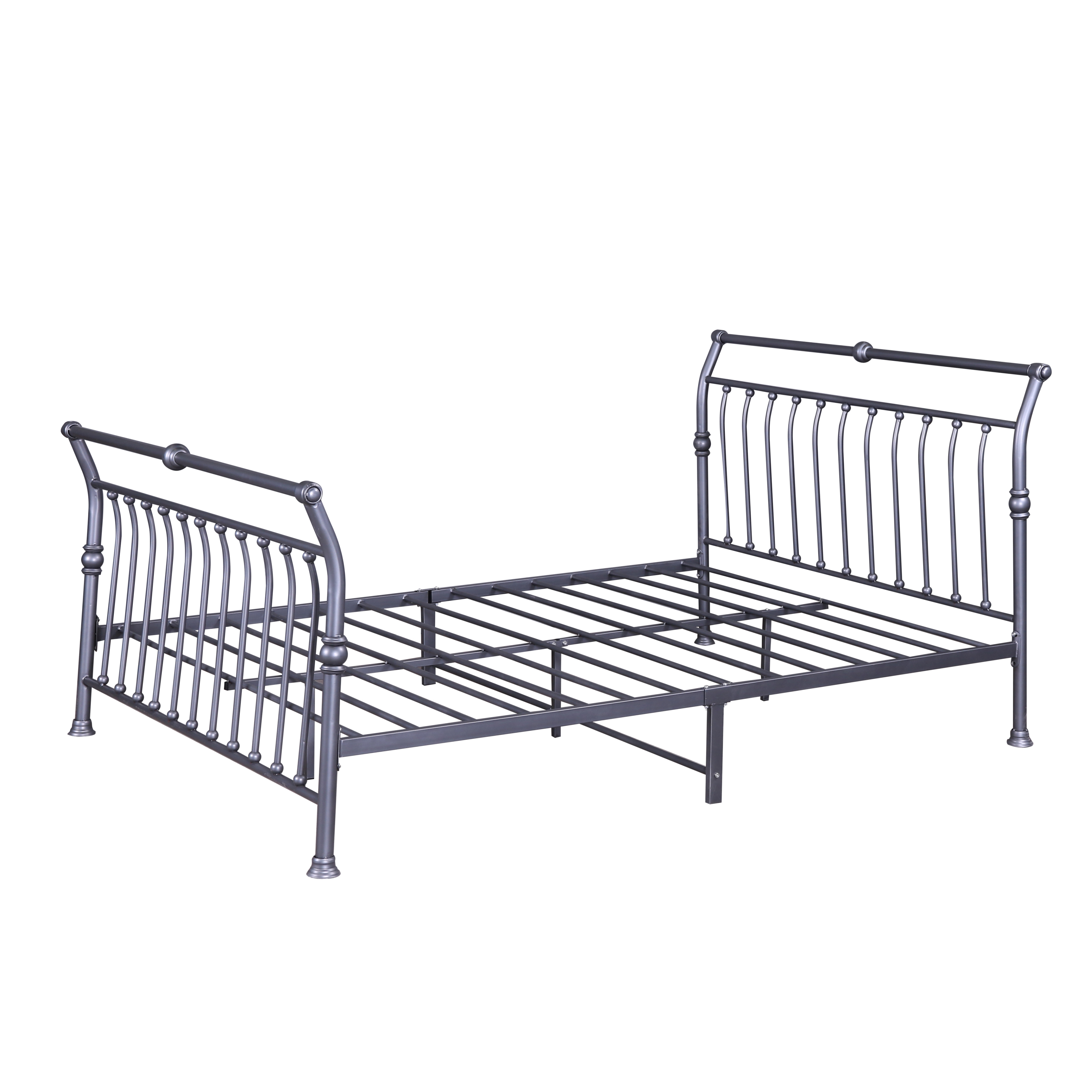 Metal Bed Frame Latest Double Beds Design Queen king Size Steel Platform Bed Frame Mattress Foundation