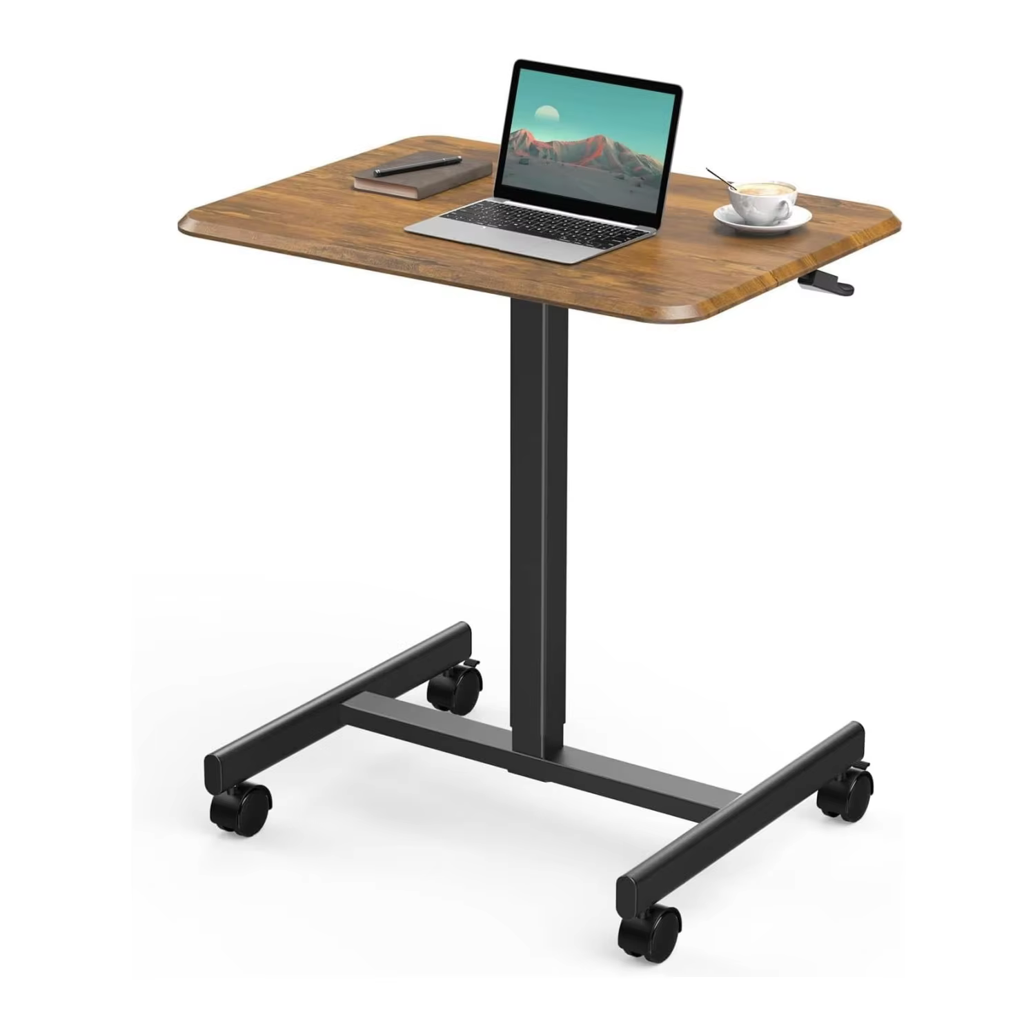 One Leg Pneumatic Gas Lift Mechanism Table Adjustable Trestle Table Hydraulic Lift Table with Wheels supplier