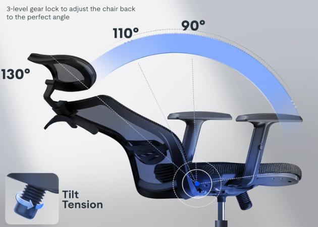 Wholesale Comfortable Swivel Computer 4D Armrest Luxury Moving Modern Rocking Mesh Fabric Ergonomic Office Chair details