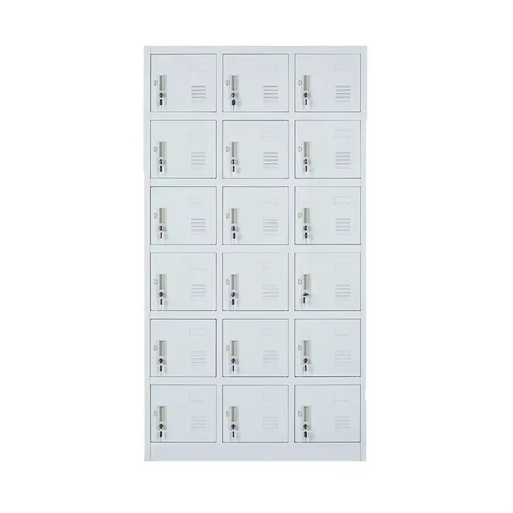 Wholesale price steel cupboard locker wardrobes 6/9/12/15/18/24 doors staff locker metal locker cabinet 18 doors manufacture