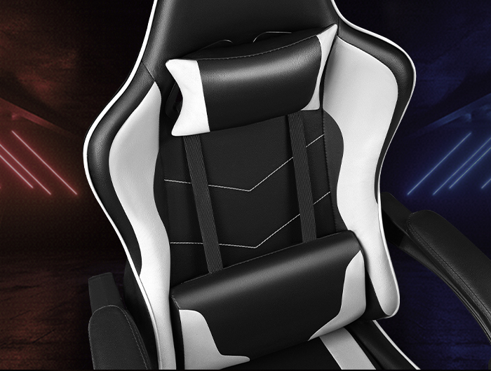 Factory Price PC Computer Gaming Chair PU Leather Silla Gamer Massage Racing Game Chair with Footrest supplier