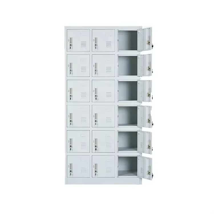 Wholesale price steel cupboard locker wardrobes 6/9/12/15/18/24 doors staff locker metal locker cabinet 18 doors supplier