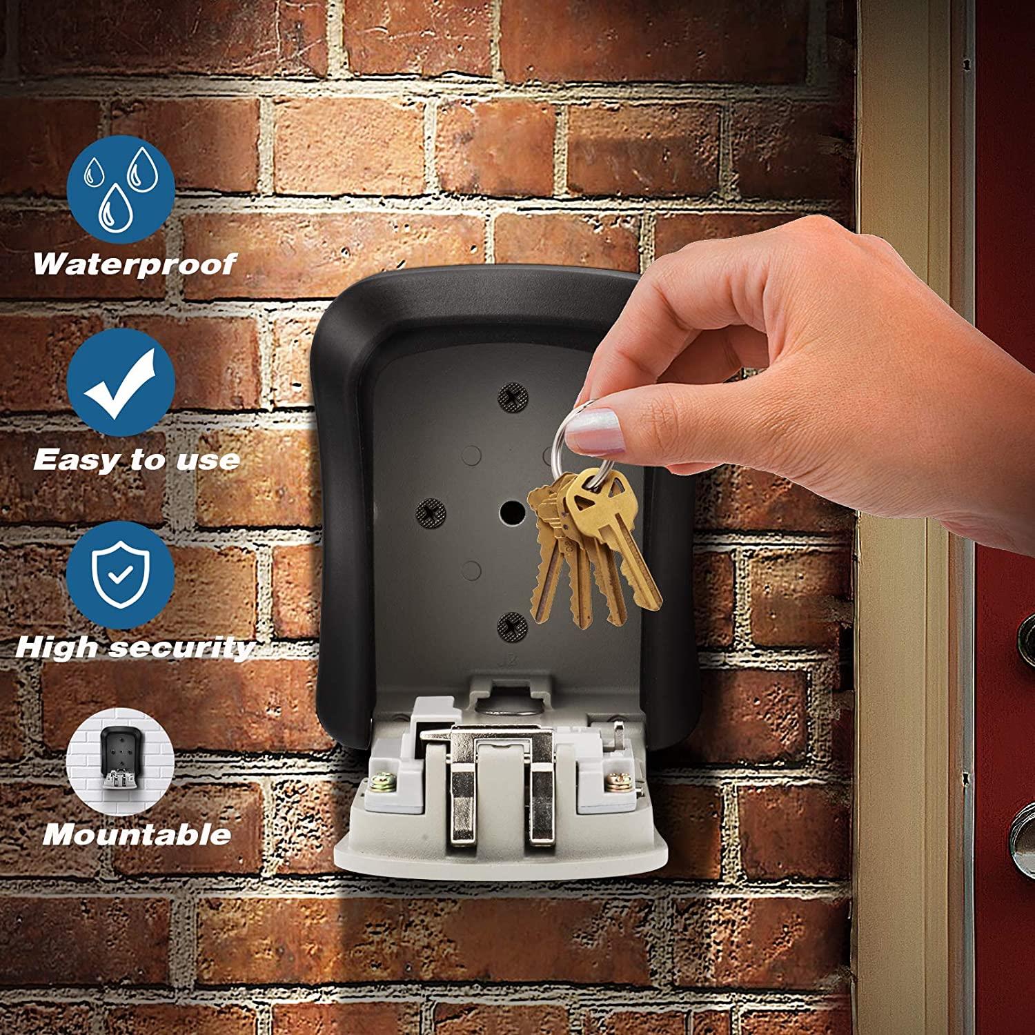 cheap key storage lock box combination key safe wall mount alloy portable combination key safety lock box details