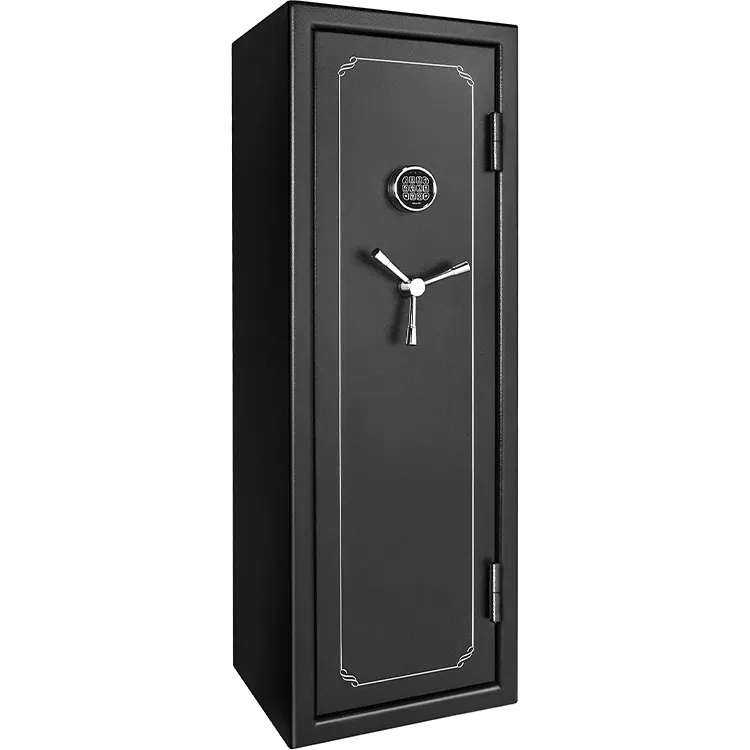 Classic cheap steel gun safe wholesale 4 5 holders with small cabinet wall mounted hidden gun safes cabinet factory