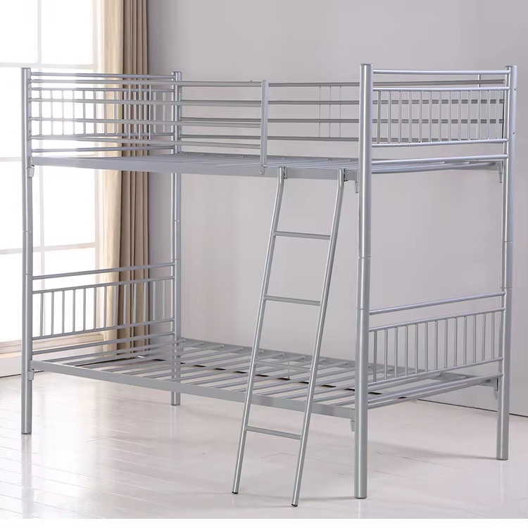 School Dormitory Modern Student Iron Double Decker Metal Steel Pipe Bunk Bed details
