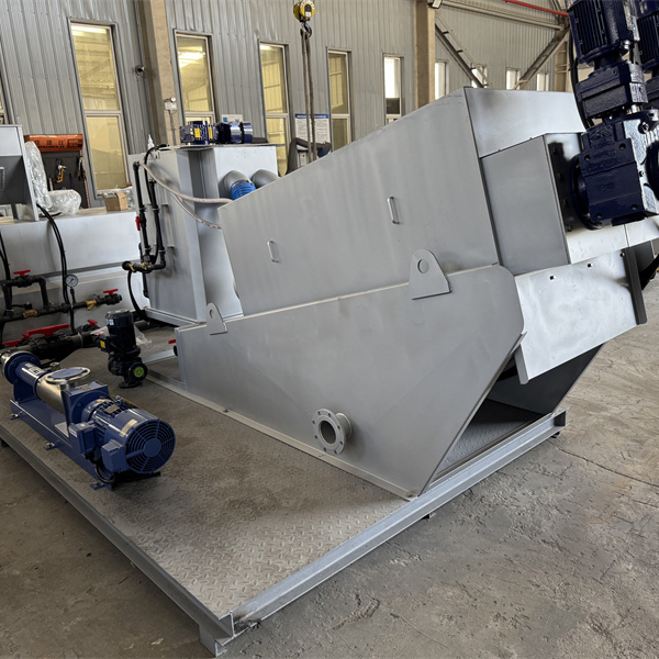 Multi-Disc Sludge Dewatering Systems ready to ship -Techange Enviornmental