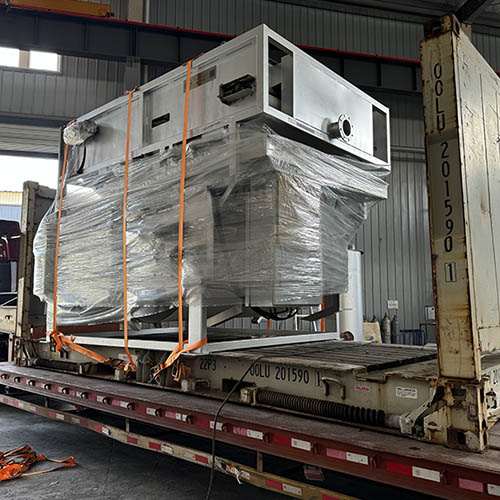 Belt press , Multi-Disc Sludge Dewatering Machine , Rotary Drum Screen were exported to Argentina after Chinese Lunar New Year