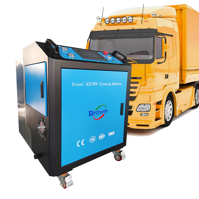 How does scr cleaning machine maintain exhaust system?
