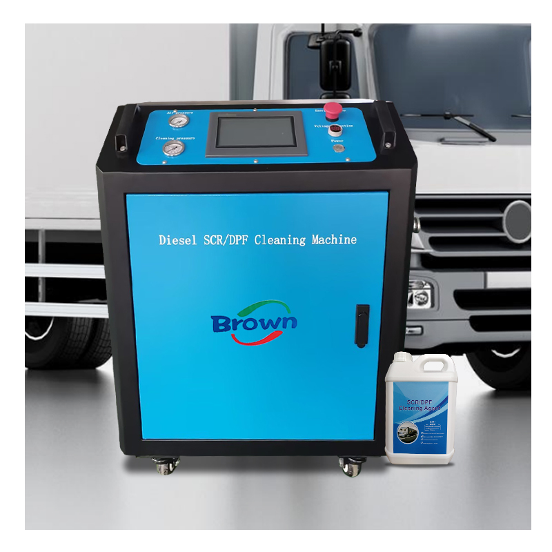 Mobile DPF cleaning machine