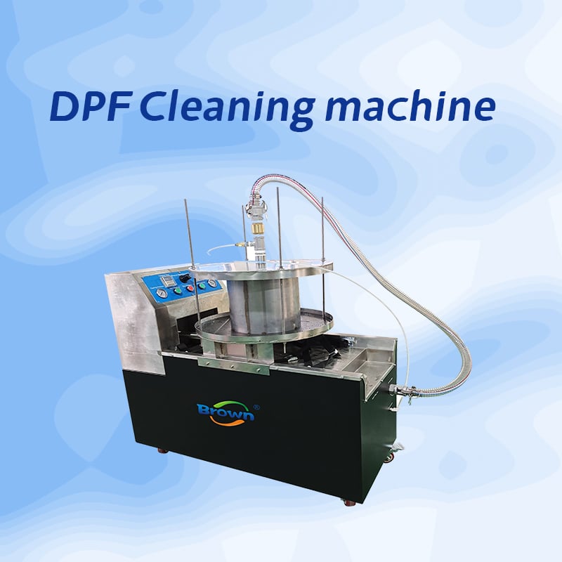 Air bursting type dpf cleaning machine