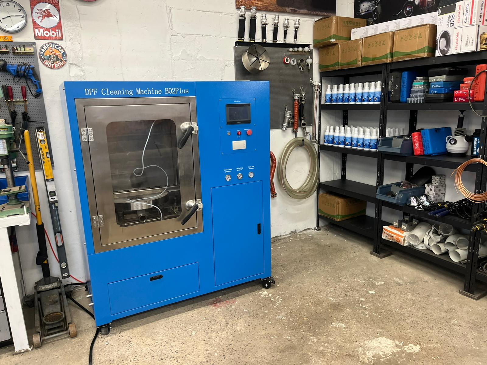 Swedish customer received B02Plus DPF cleaning machine.