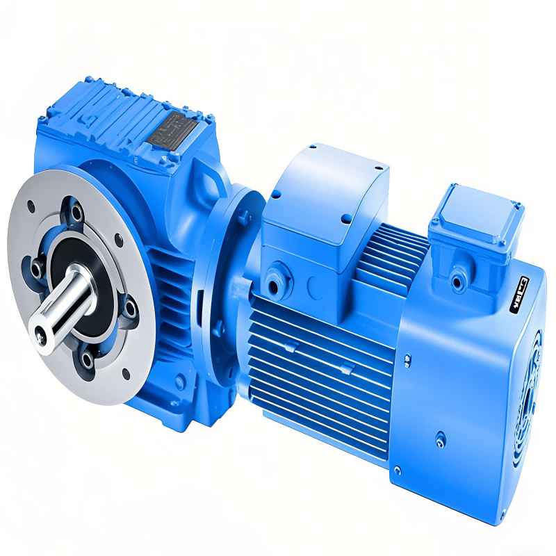 S serie helikalske gear-sneglertandet gear reducerere