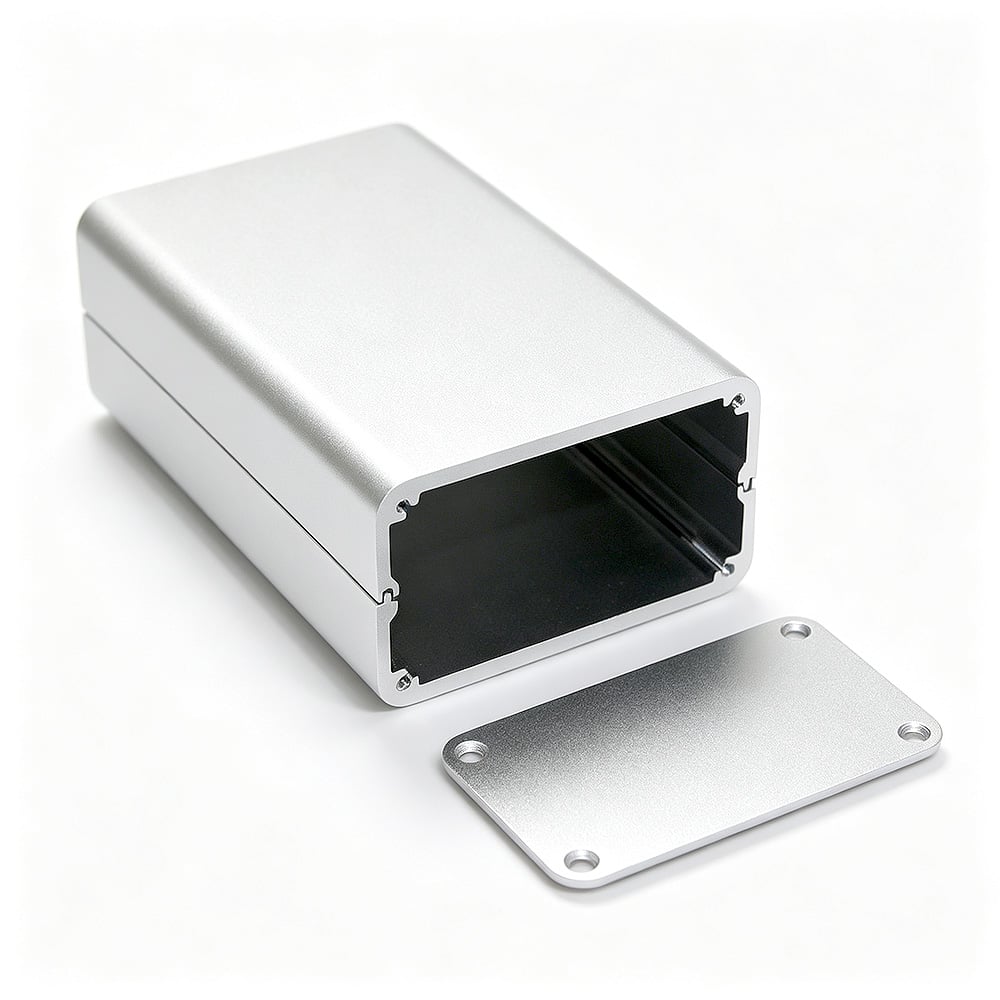 Caixa d'alumini personalitzada, mecanitzada per fresadora CNC, carcassa especialitzada per a equips d'àudio d'alta gamma