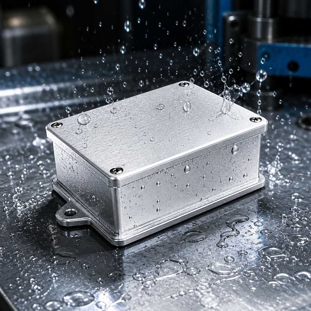 Outdoor Small Aluminum Project Box Waterproof Aluminum Enclosure Box IP66 Die Cast Aluminum Housing Charger Energy Storage Device Outdoor Small Aluminum Project Box