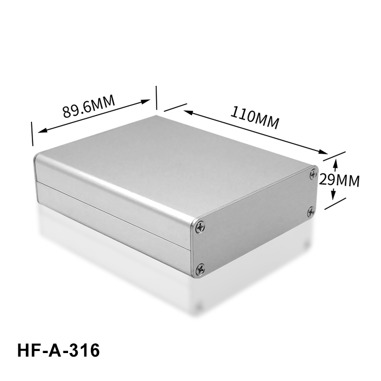 Op maat gemaakte freesbewerkte aluminium profielen behuizing heatsink doos geperste behuizing aluminium heatsink behuizing