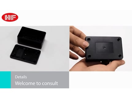Caixa de conexión pequena personalizable para interior IP54 de plástico para envolvente electrónica