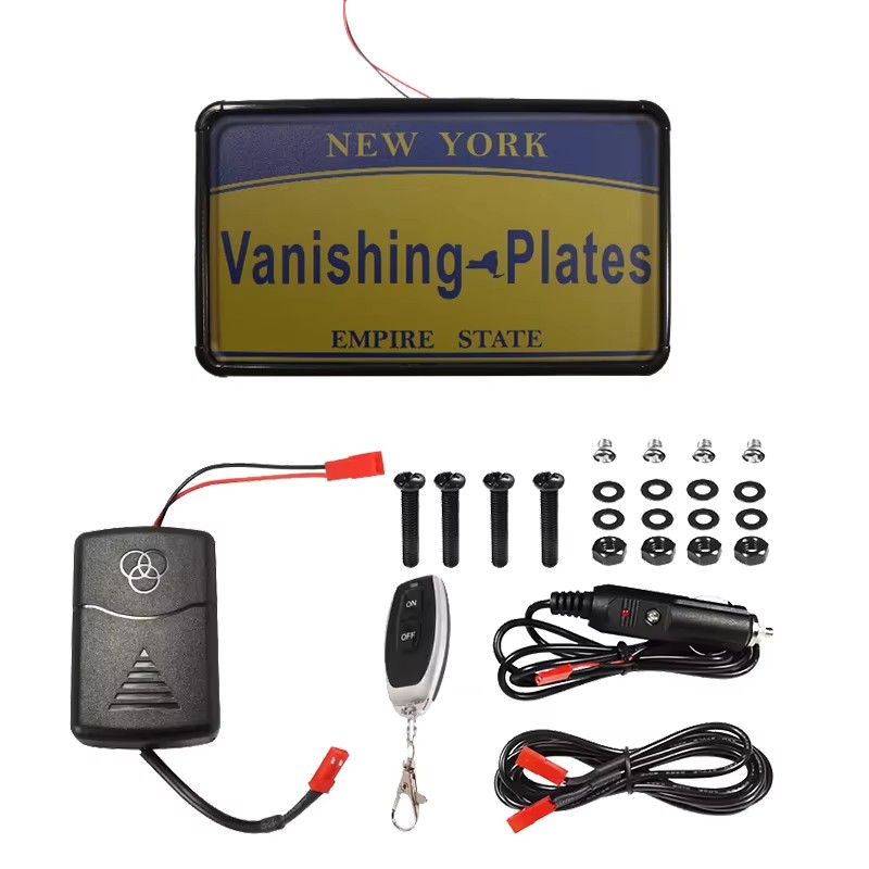 Use disappearing license plates to protect your privacy - easily hide your license plate
