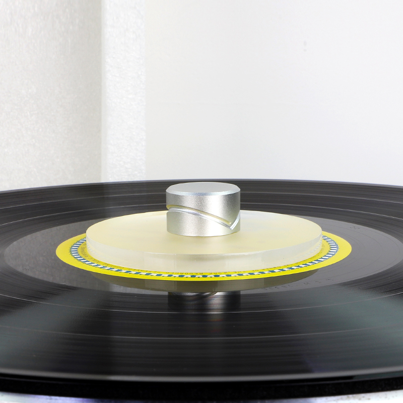 GK-R22S Pince de disque acrylique anti-vibration, améliore la qualité sonore des platines vinyle