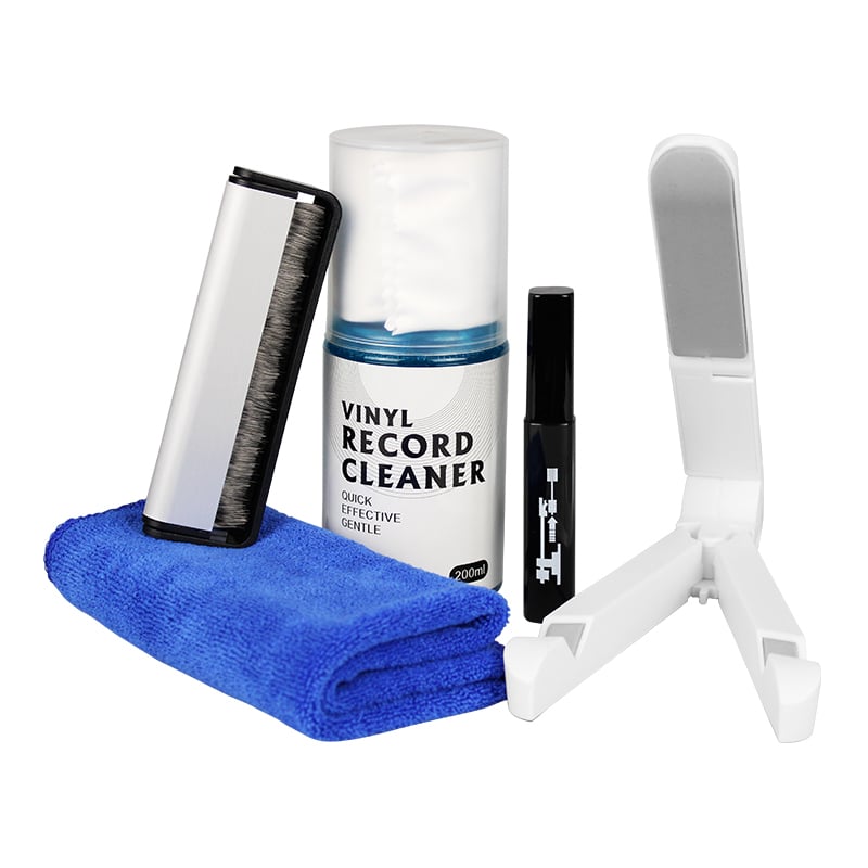 Value-for-money 5-in-1 combo kit for vinyl record cleaning and care Customizable
