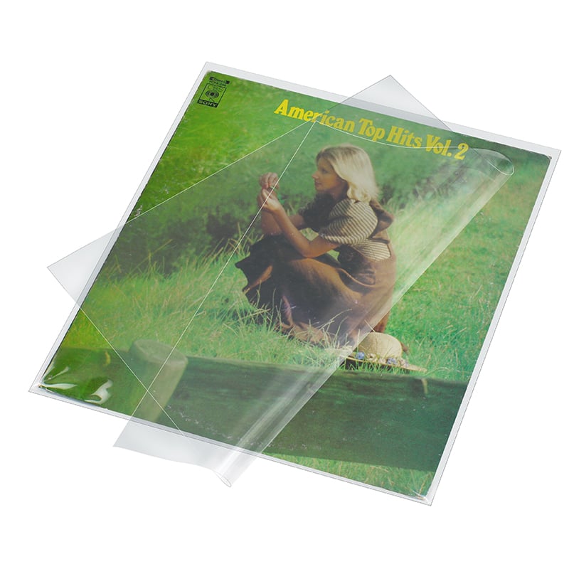 Housse extérieure de grande transparence pour disque vinyle LP, en PP plus épais