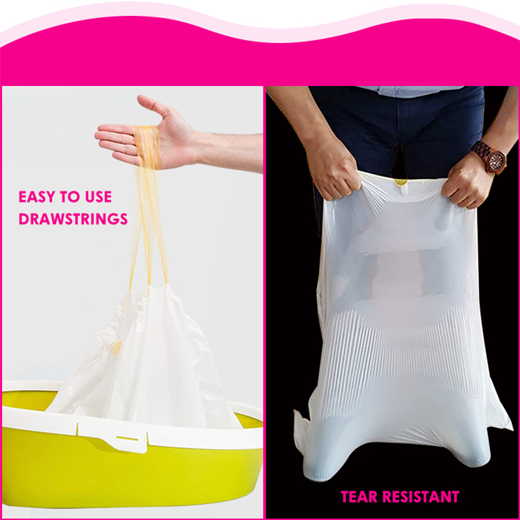 Custom Cat Litter Box Liners – OEM Factory Direct Drawstring factory