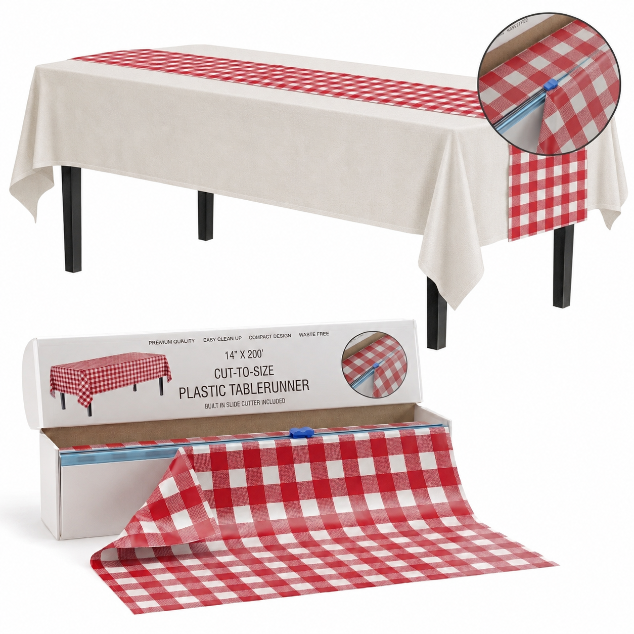 Pre-Cut Table Cloth Roll – Factory Direct OEM, Ready-to-Use Custom Size Disposable Table Cover
