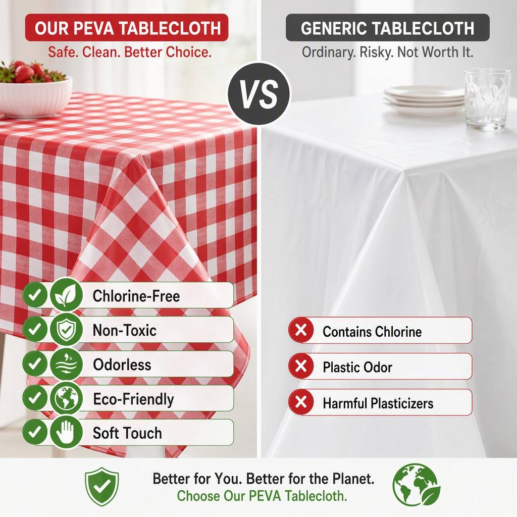 Custom Table Cloth – Factory Direct OEM, Custom Size, Printed Design & Private Label