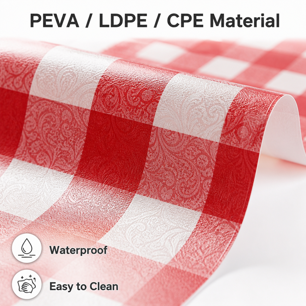 Pre-Cut Table Cloth Roll – Factory Direct OEM, Ready-to-Use Custom Size Disposable Table Cover