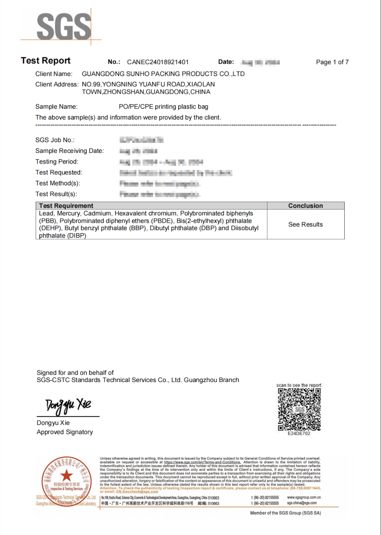 Certification