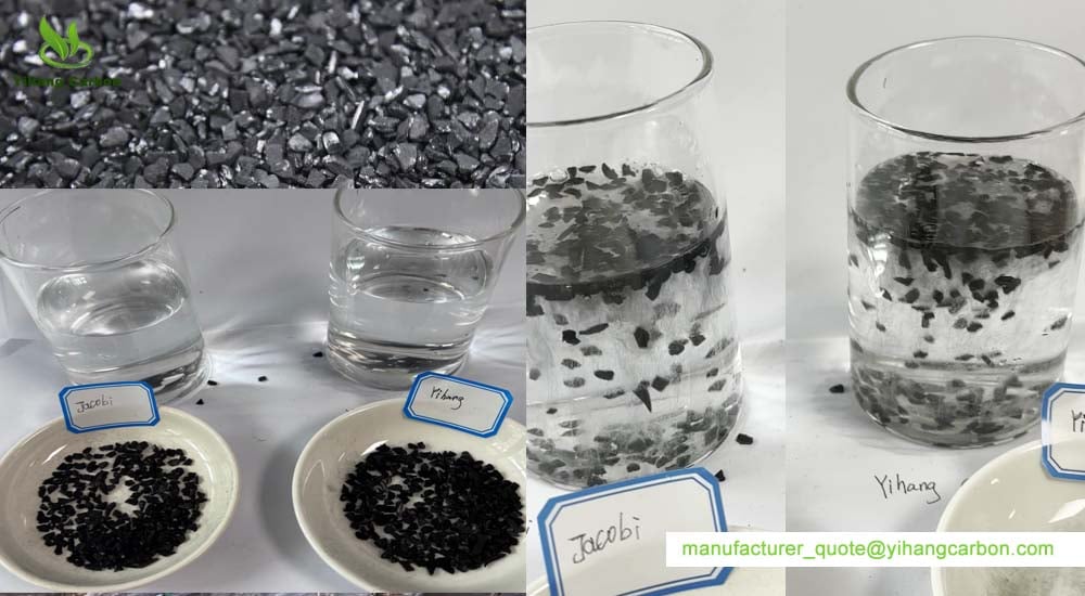 Jacobi GoldSorb 5500 vs YHGOLD Grade 1903 Activated Carbon-Bubble Experiment.jpg