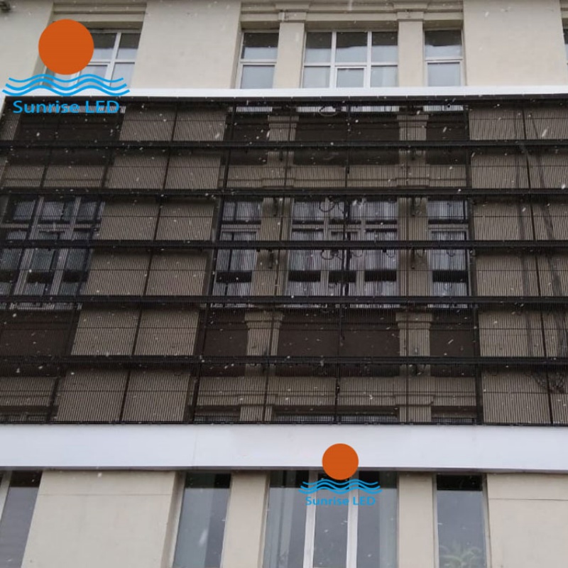 72 Square Meters Mesh LED Display 