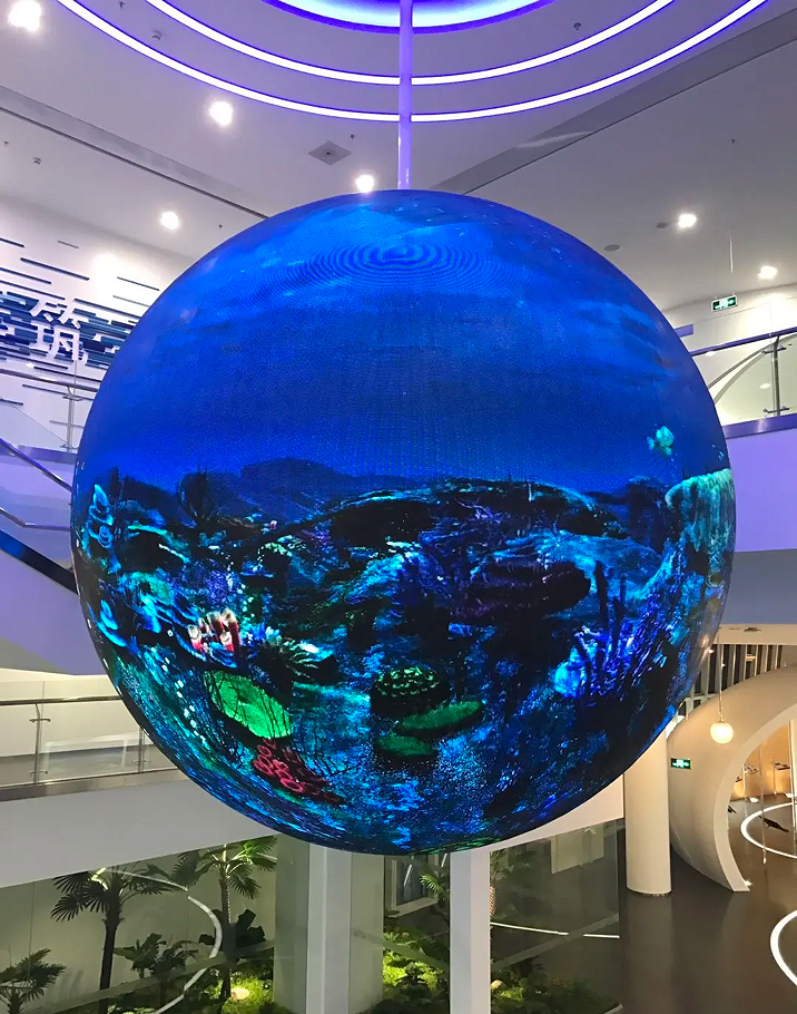 Tela LED Esférica: Criando Visuais Hipnotizantes de 360 Graus