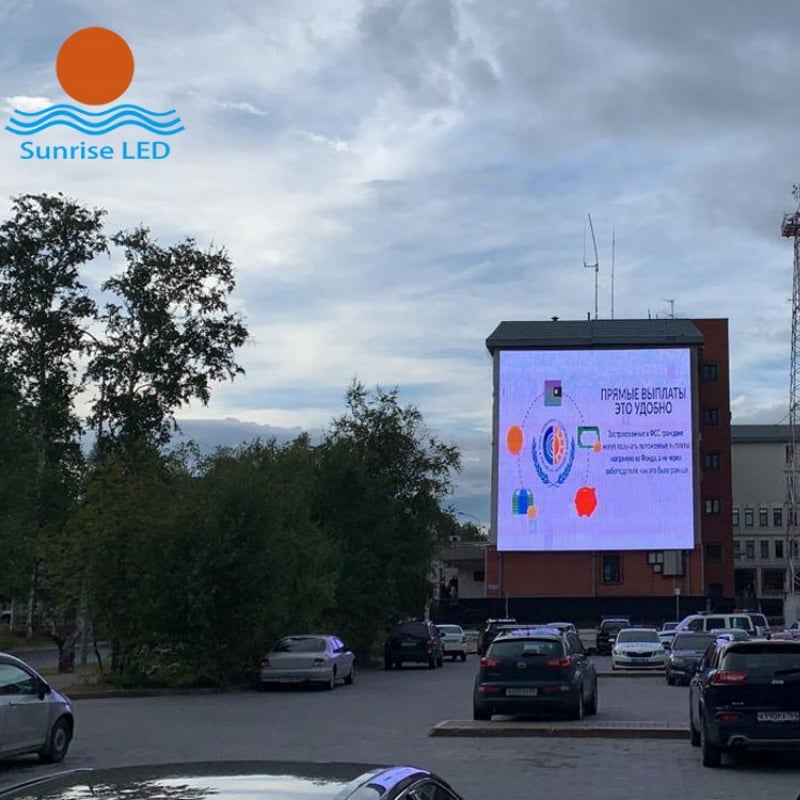 156 square meters Mesh LED Display project